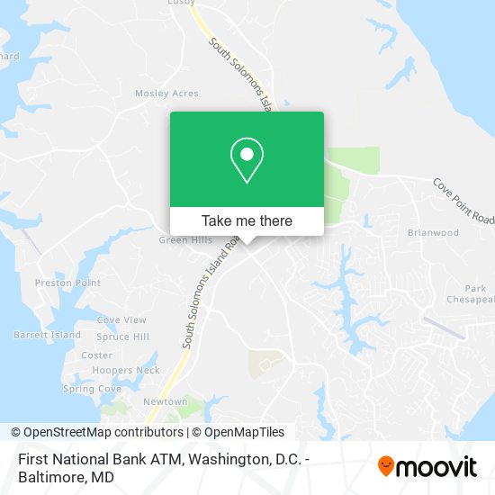 First National Bank ATM map