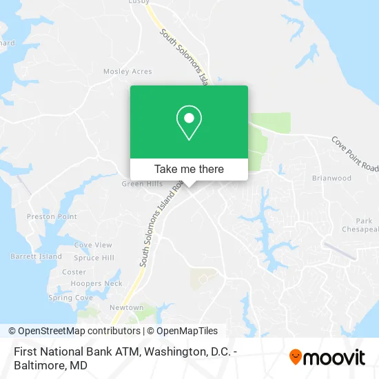 First National Bank ATM map