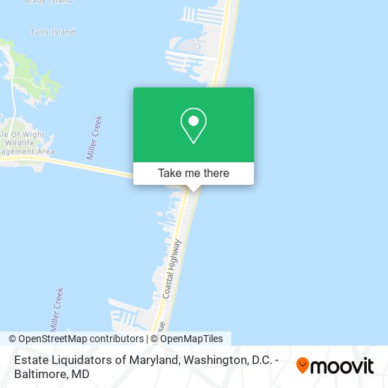 Estate Liquidators of Maryland map