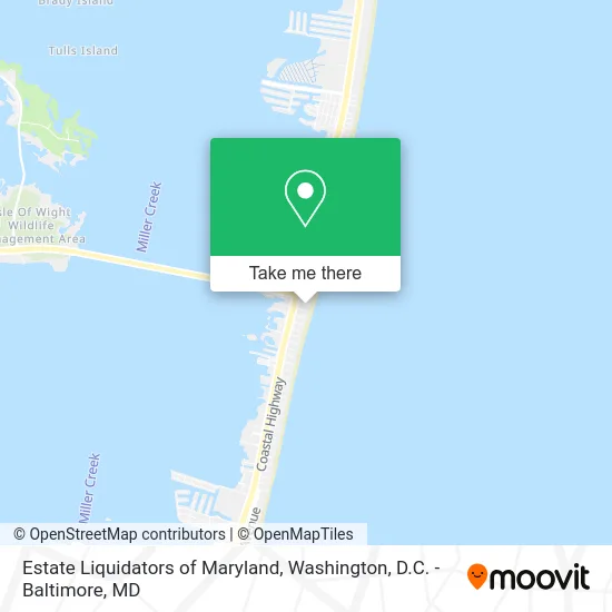 Estate Liquidators of Maryland map
