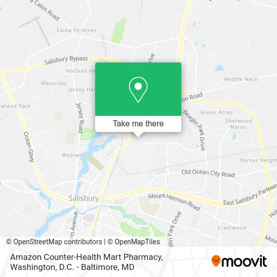 Amazon Counter-Health Mart Pharmacy map