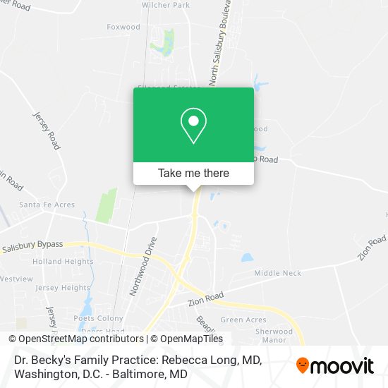 Mapa de Dr. Becky's Family Practice: Rebecca Long, MD