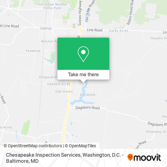 Chesapeake Inspection Services map