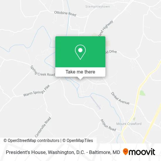President's House map