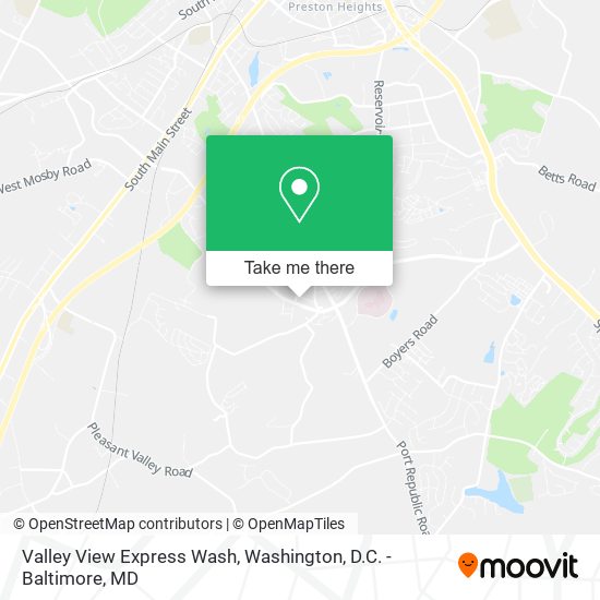 Valley View Express Wash map