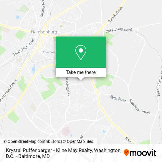 Mapa de Krystal Puffenbarger - Kline May Realty