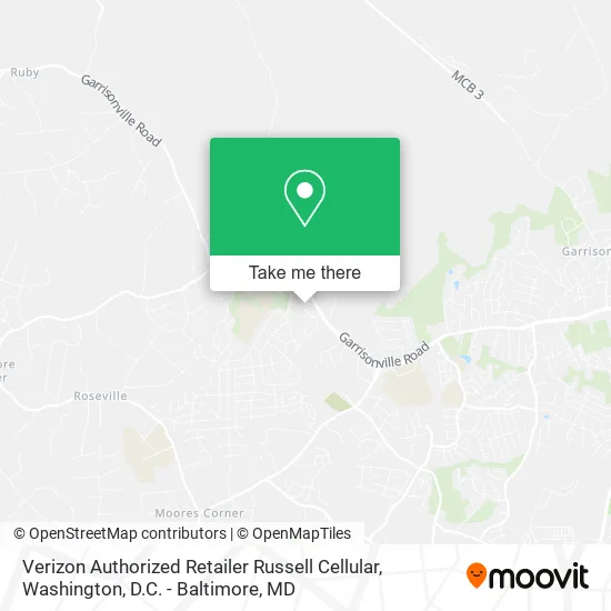 Verizon Authorized Retailer Russell Cellular map