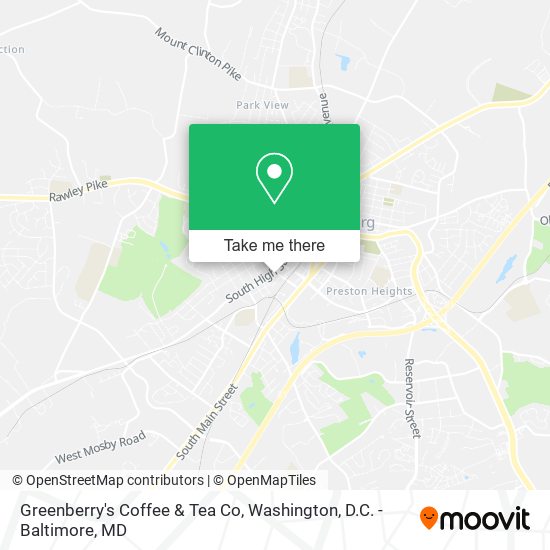 Greenberry's Coffee & Tea Co map
