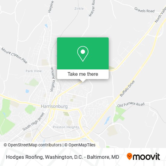 Mapa de Hodges Roofing