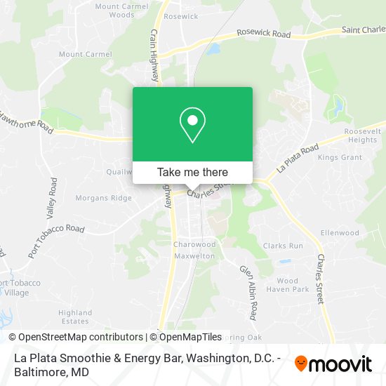 La Plata Smoothie & Energy Bar map