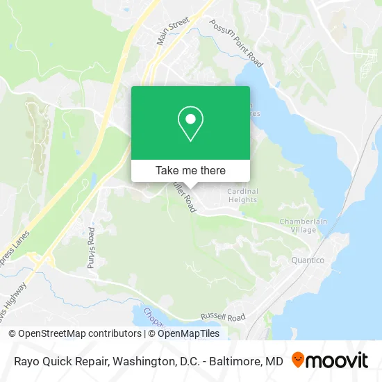 Rayo Quick Repair map