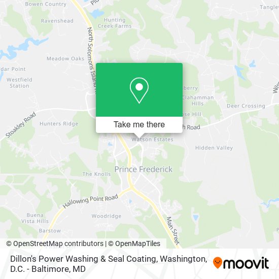 Dillon's Power Washing & Seal Coating map