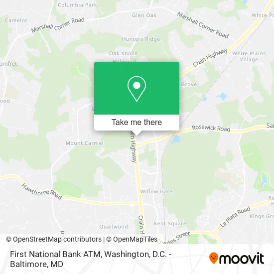 First National Bank ATM map