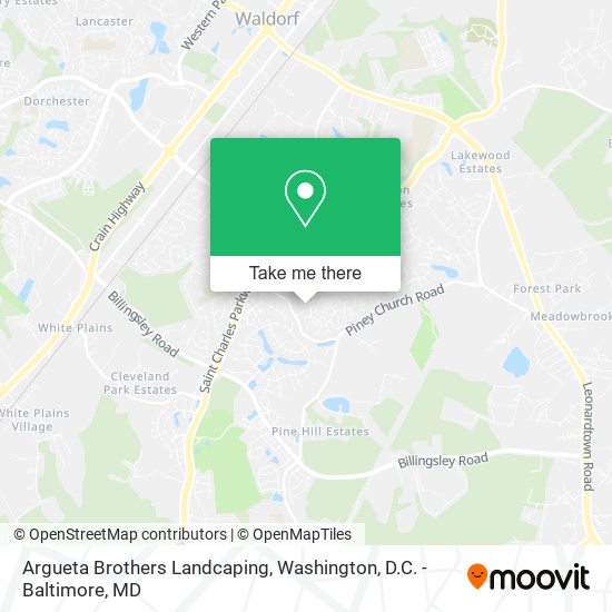 Argueta Brothers Landcaping map