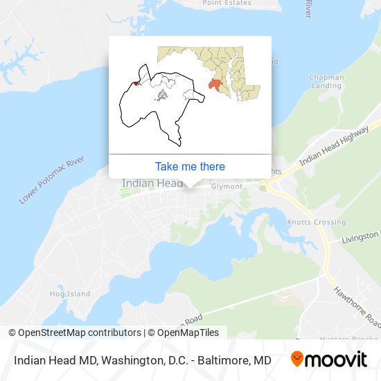 Indian Head MD map