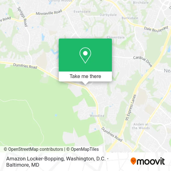 Amazon Locker-Bopping map