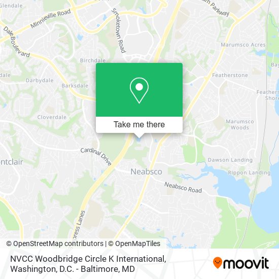 NVCC Woodbridge Circle K International map