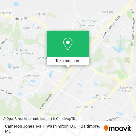 Cameron Jones, MPT map
