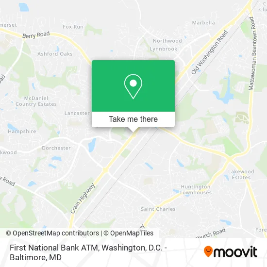 First National Bank ATM map