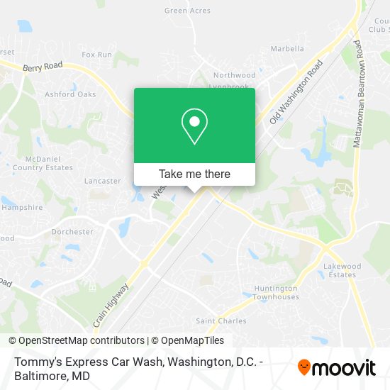 Mapa de Tommy's Express Car Wash