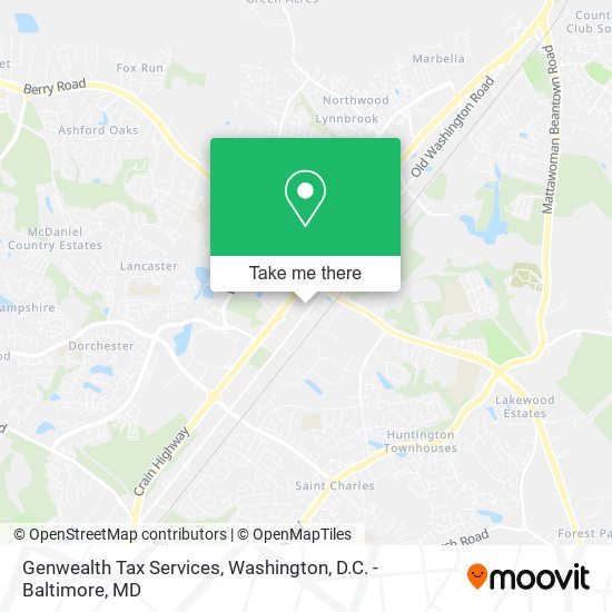 Genwealth Tax Services map