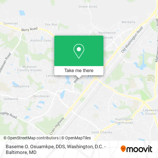 Baseme O. Osuamkpe, DDS map