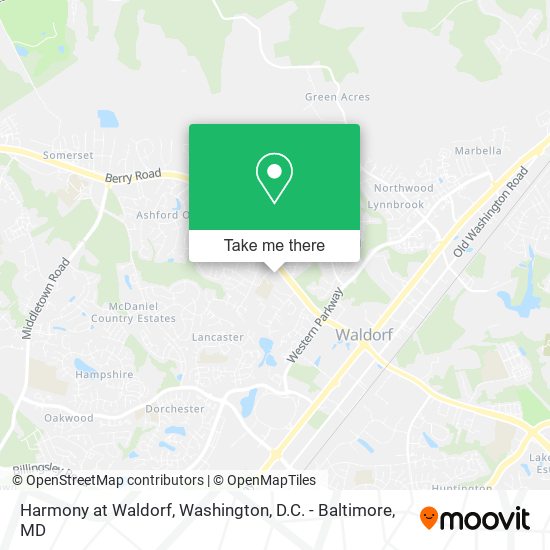 Harmony at Waldorf map