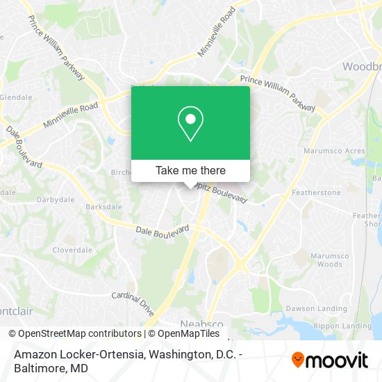 Amazon Locker-Ortensia map