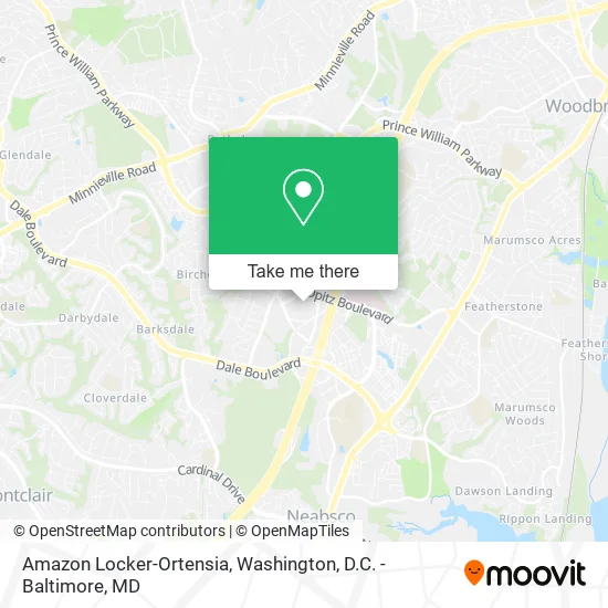 Mapa de Amazon Locker-Ortensia