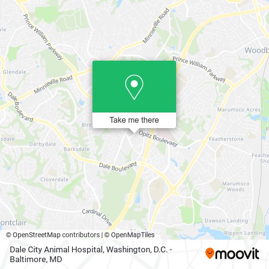 Dale City Animal Hospital map