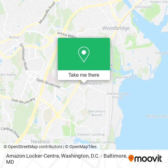 Amazon Locker-Centre map
