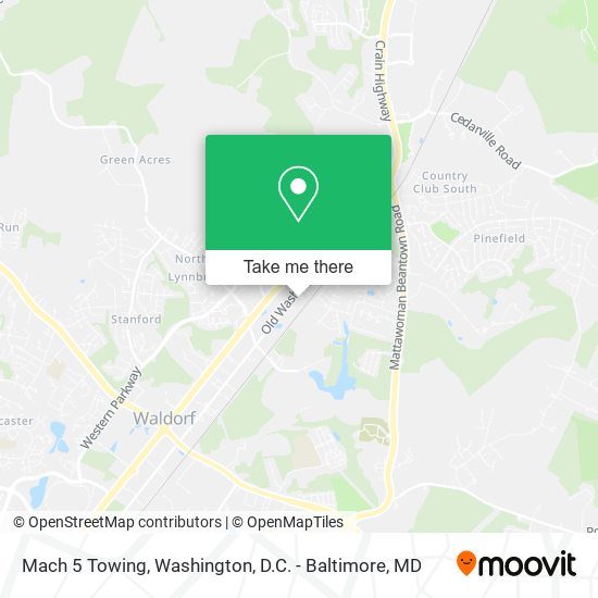 Mach 5 Towing map