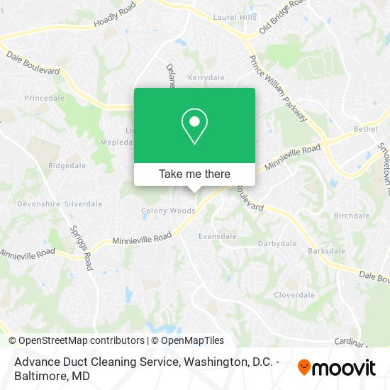 Mapa de Advance Duct Cleaning Service