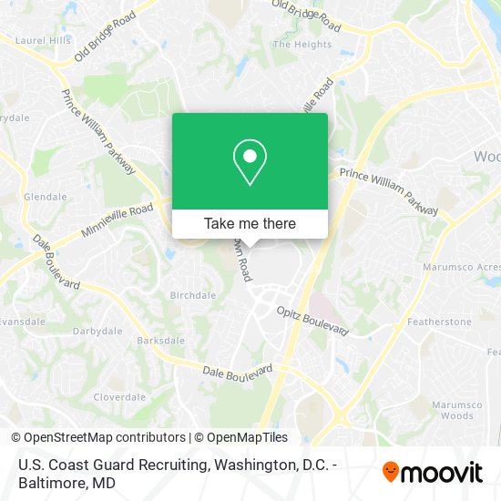 Mapa de U.S. Coast Guard Recruiting
