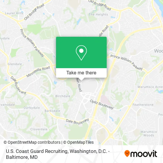 U.S. Coast Guard Recruiting map