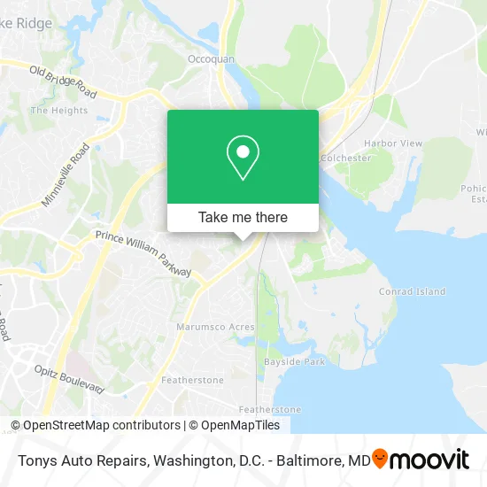 Tonys Auto Repairs map
