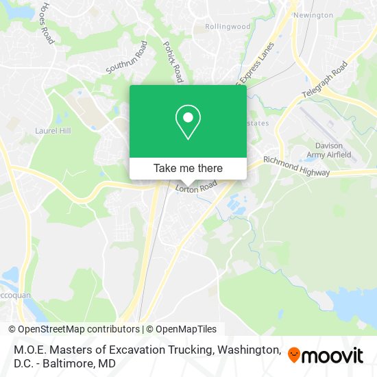 Mapa de M.O.E. Masters of Excavation Trucking