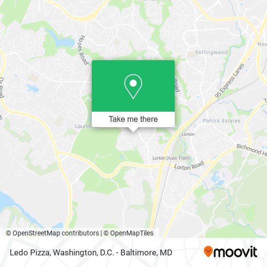 Ledo Pizza map