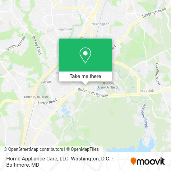 Home Appliance Care, LLC map