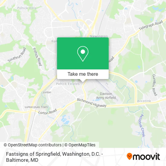 Fastsigns of Springfield map