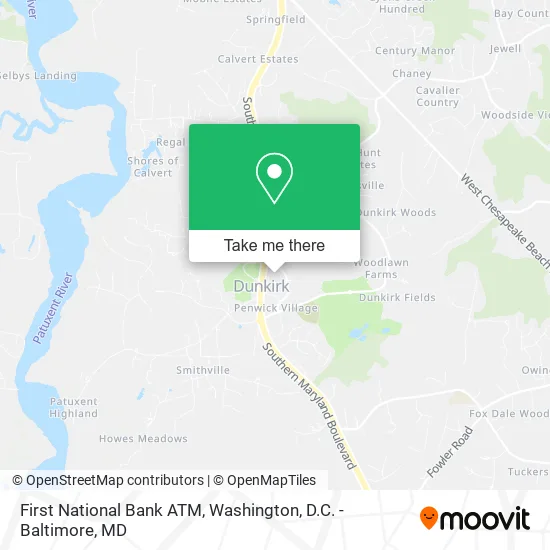 First National Bank ATM map