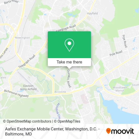 Aafes Exchange Mobile Center map