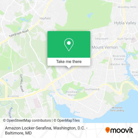 Amazon Locker-Serafina map