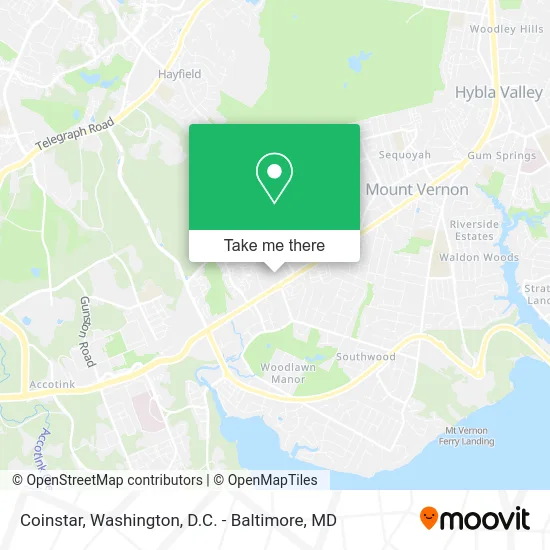 Coinstar map