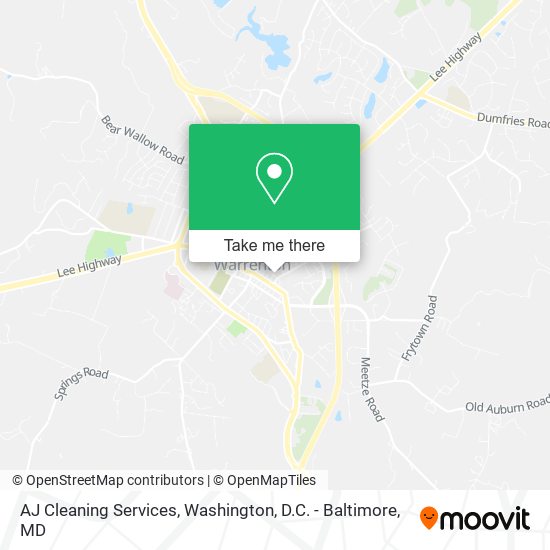 AJ Cleaning Services map