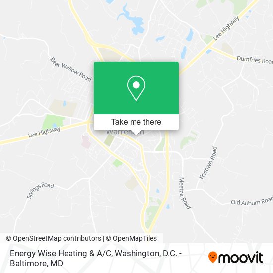 Mapa de Energy Wise Heating & A/C