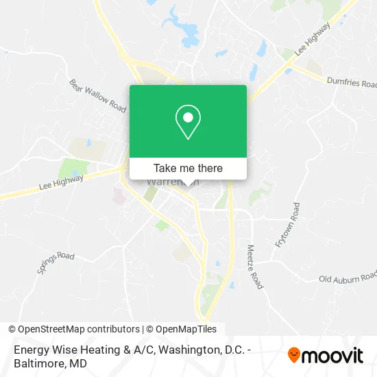 Energy Wise Heating & A/C map