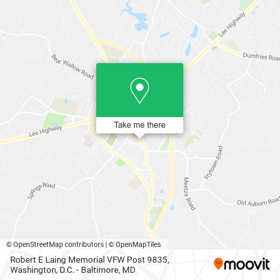 Robert E Laing Memorial VFW Post 9835 map