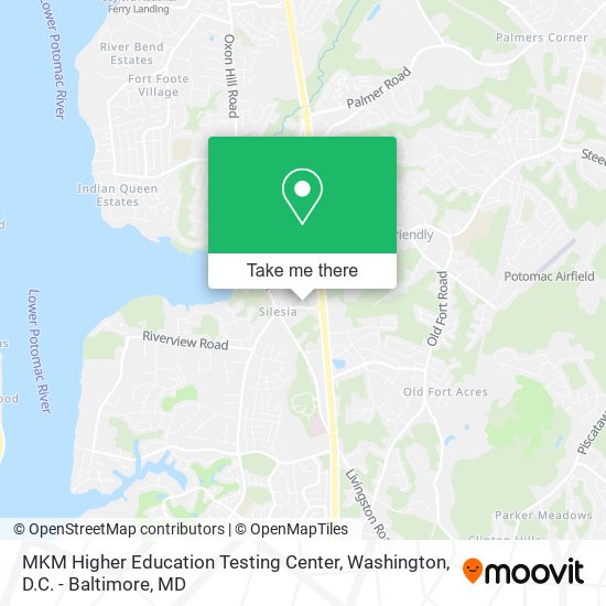 Mapa de MKM Higher Education Testing Center