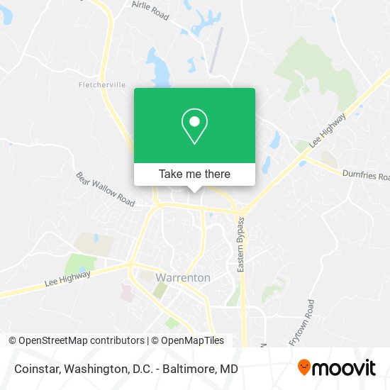 Coinstar map